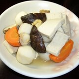 里芋と凍み豆腐（高野豆腐）の煮物